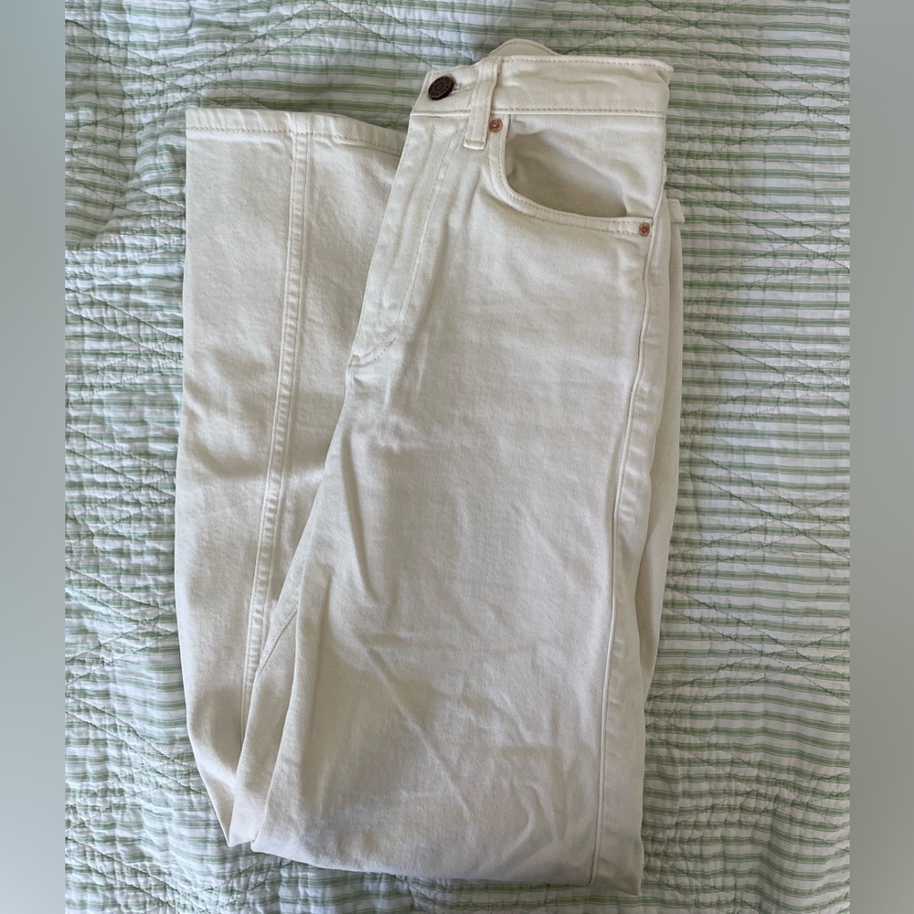 Urban Outfitters crème wide leg pants